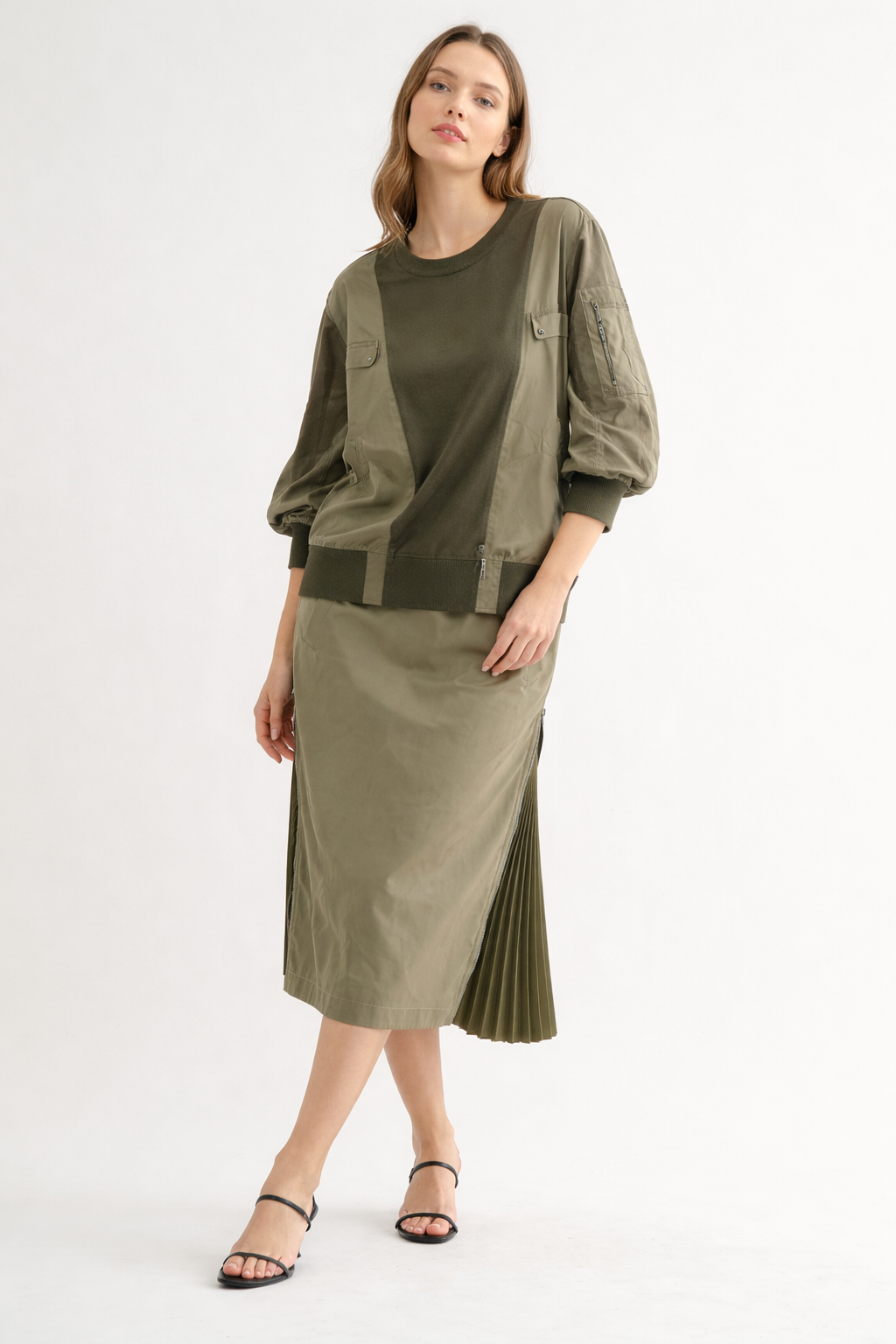Cassie Top in Olive