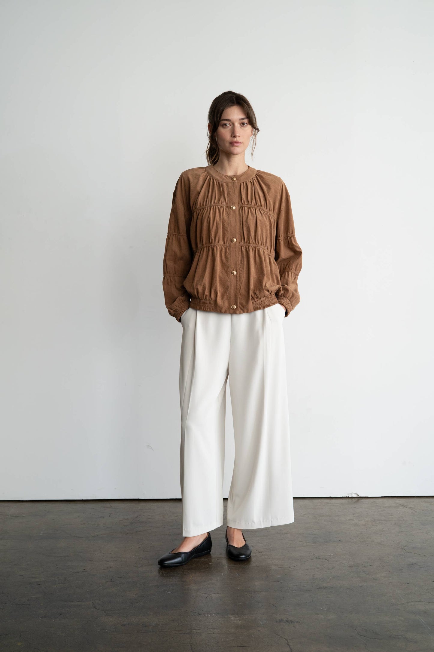 Elegant Piping Detail Jacket