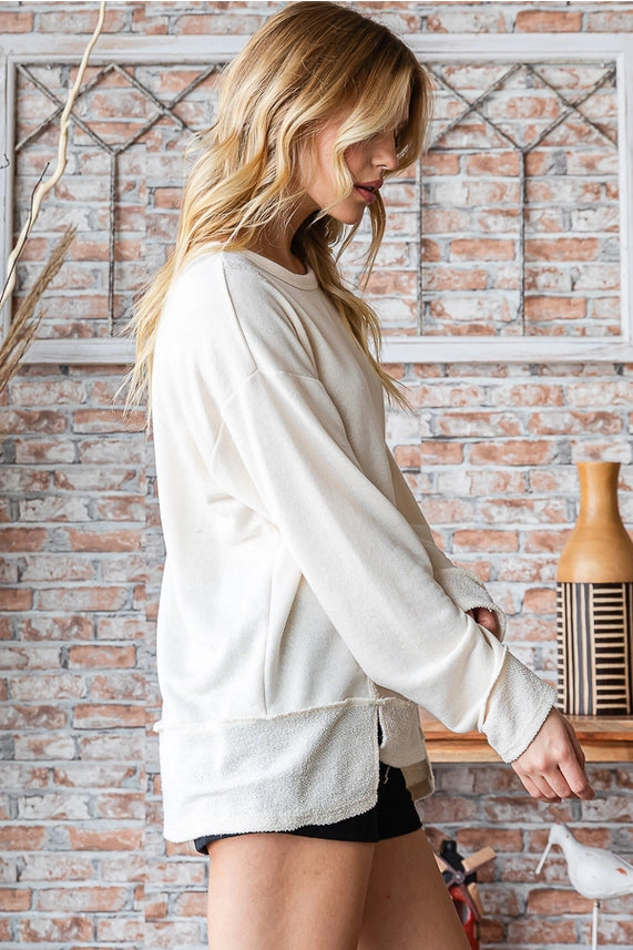 Exposed Stitch PullOver