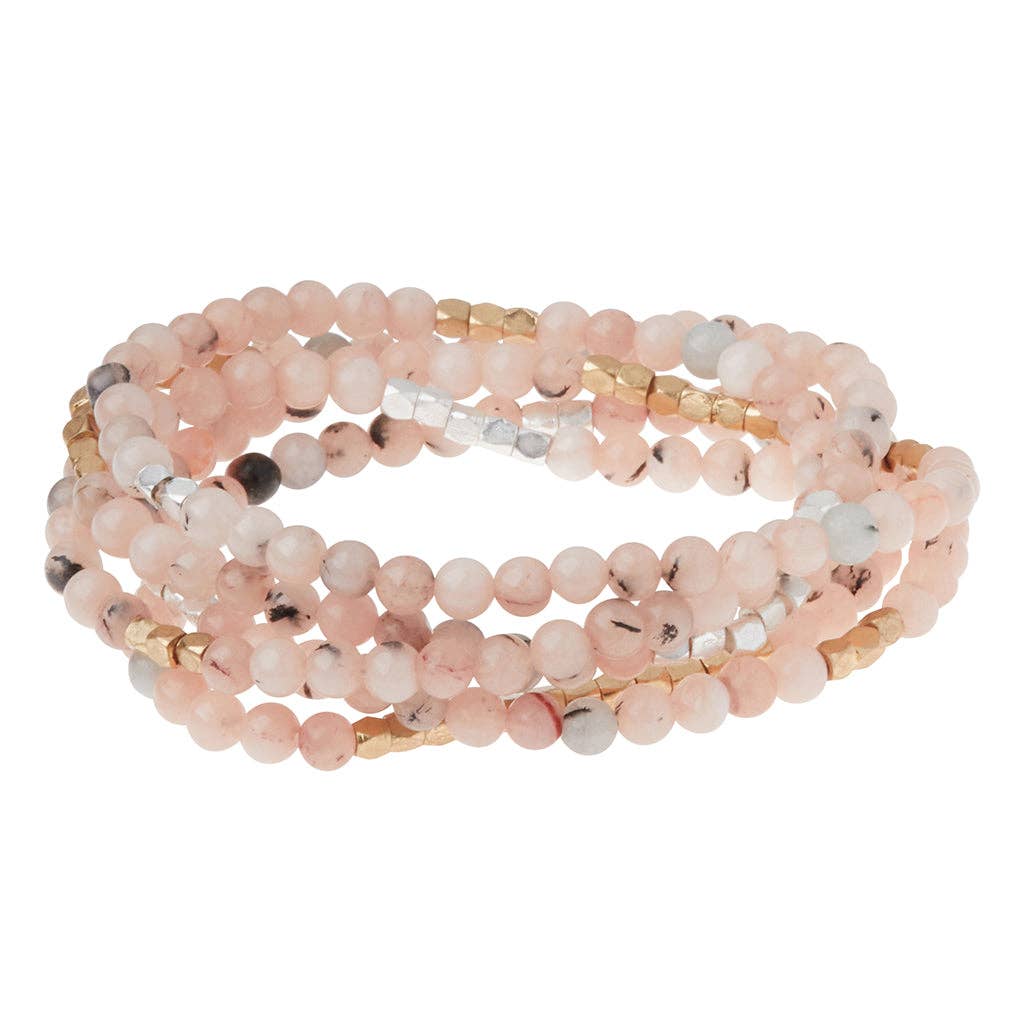 Scout Stone Wrap ~ Morganite & Black Tourmaline ~ Protection