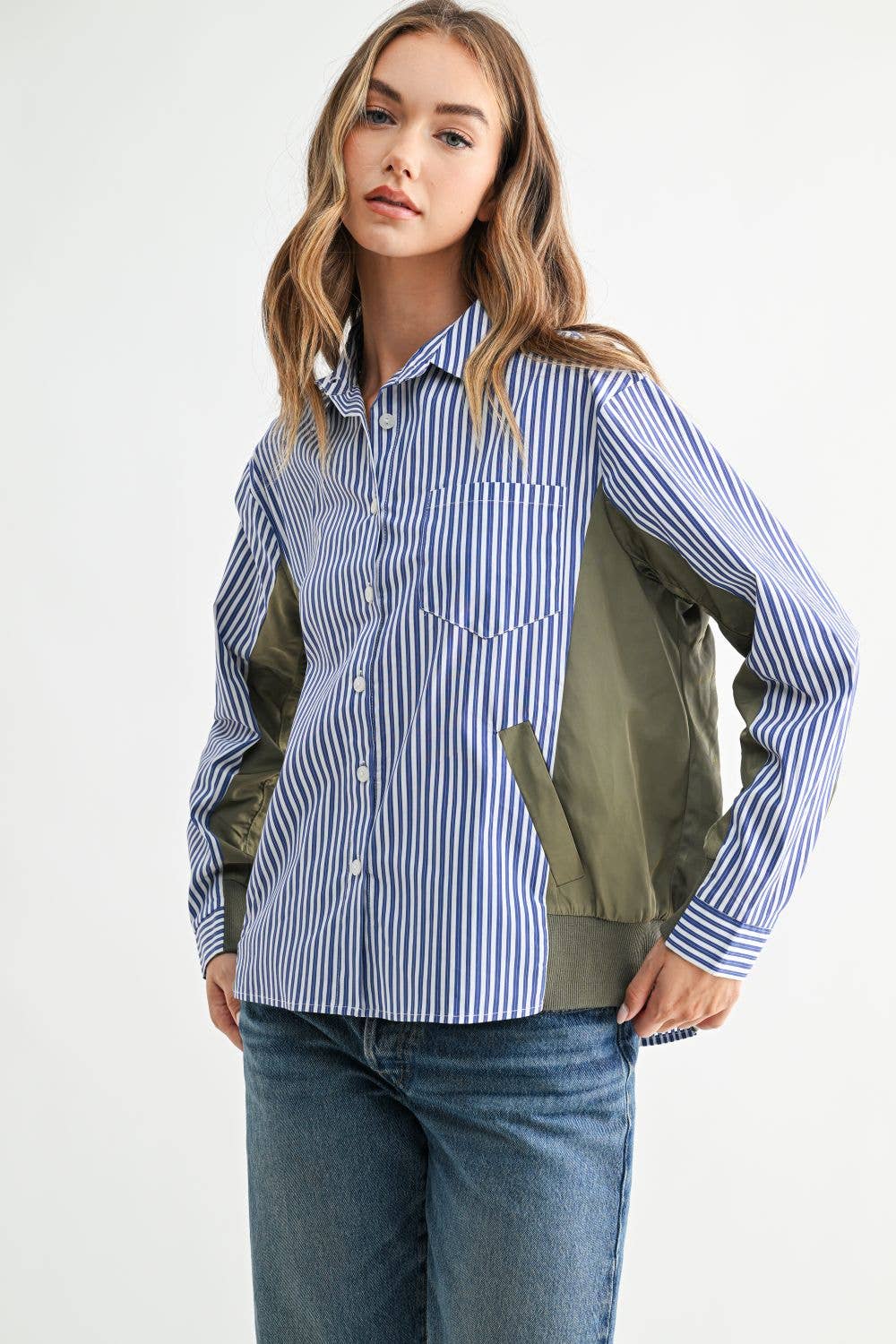 Josana Button Down Jacket Style Top