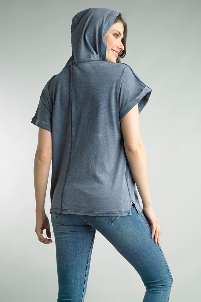 Short Sleeve Hoodie Tee