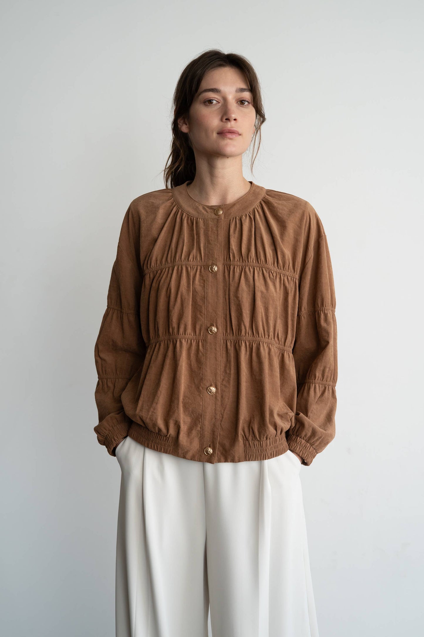 Elegant Piping Detail Jacket