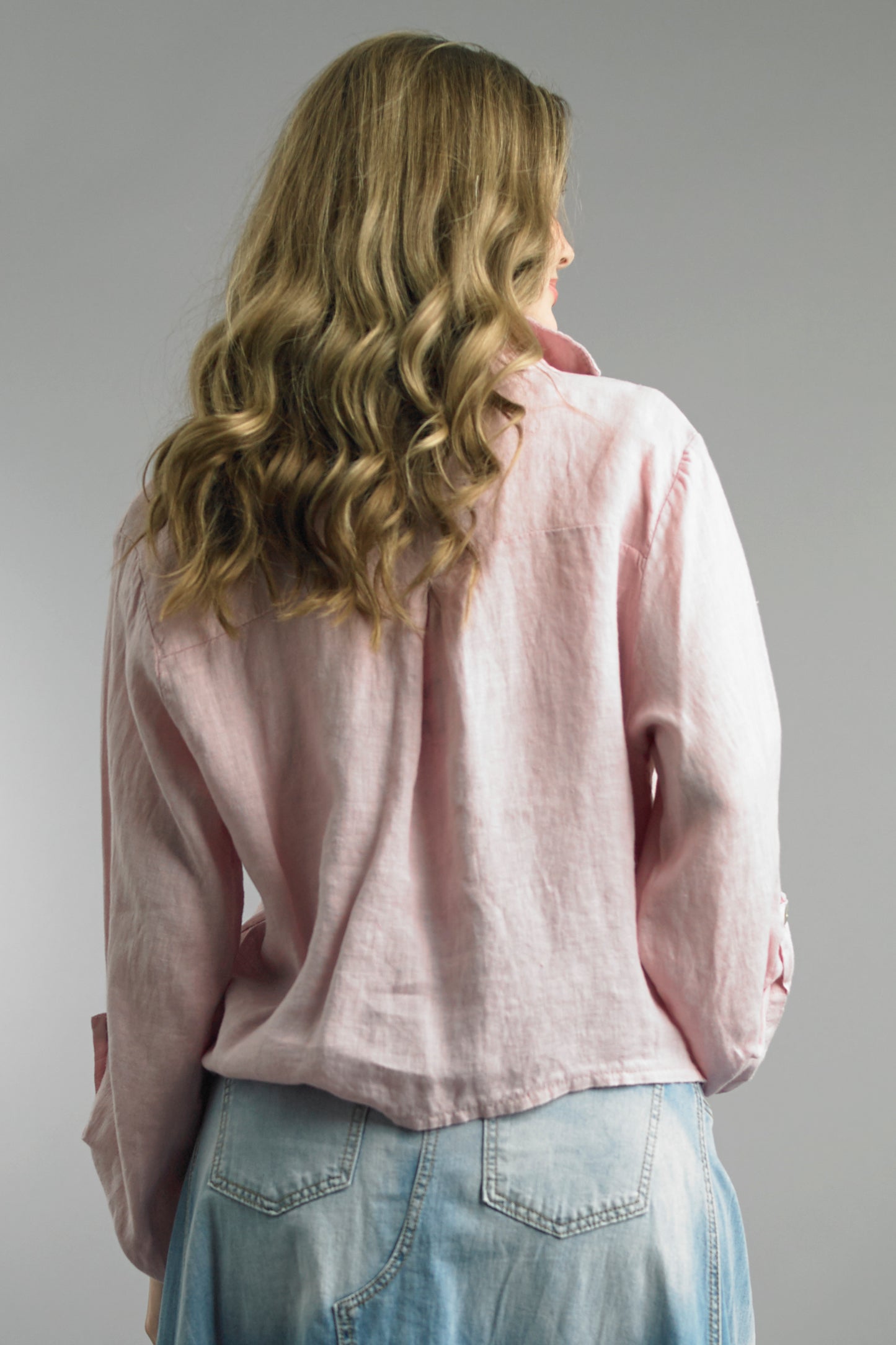 Tie Front Linen Shirt