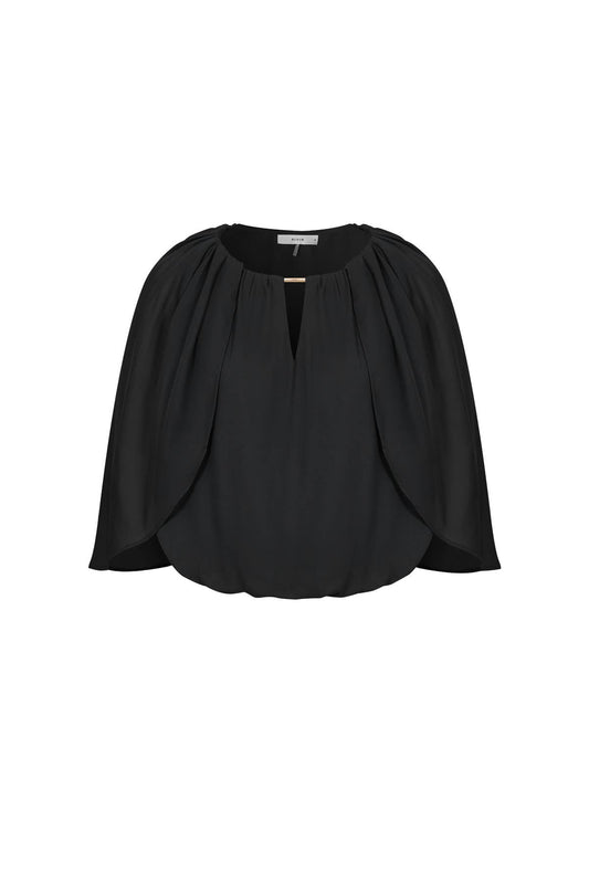 Shirred Cape Top
