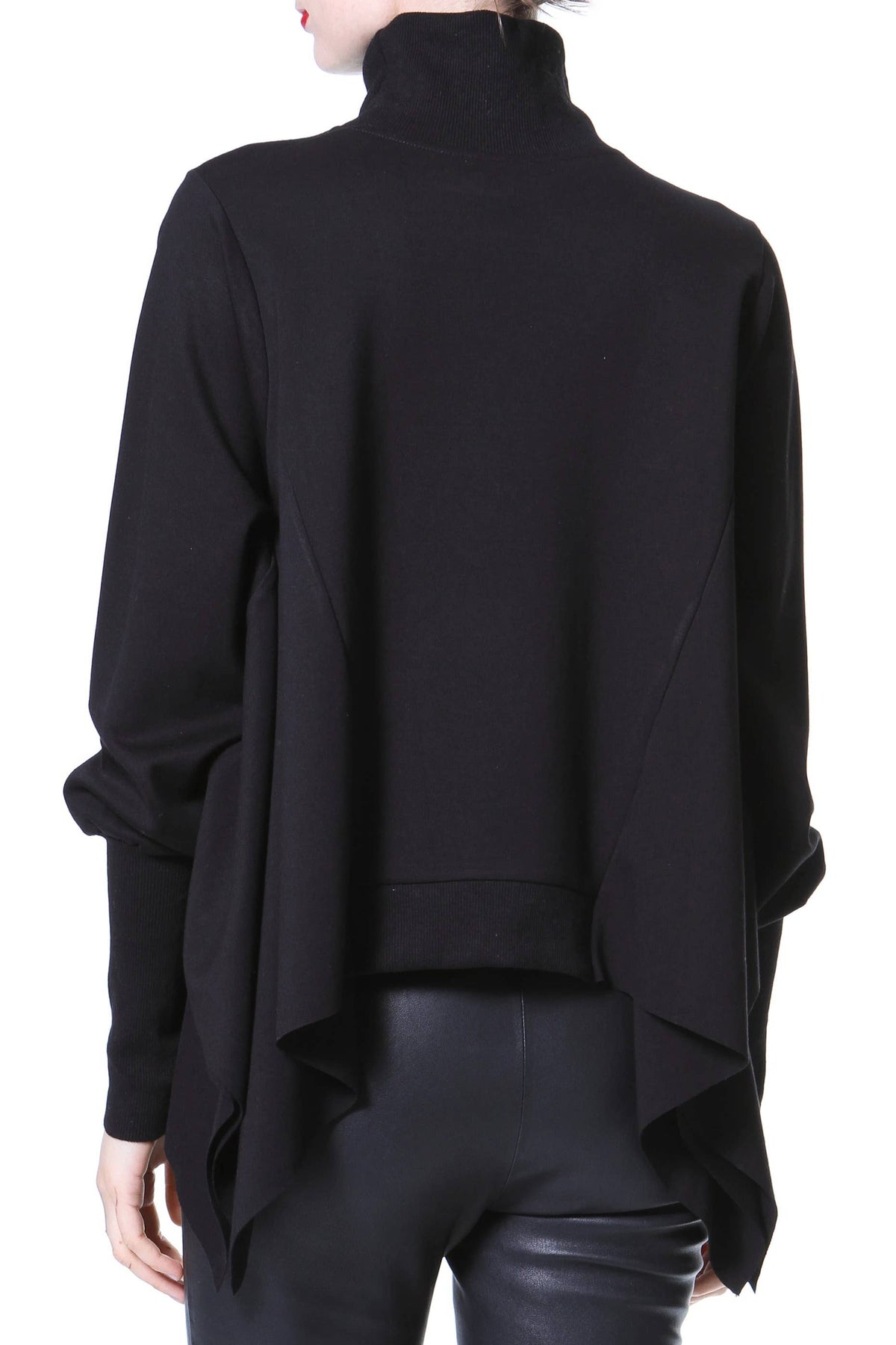 Dolman Sleeve Mock Knit Top