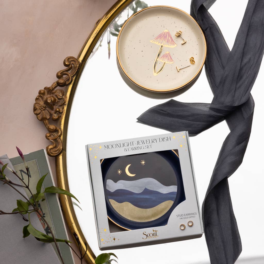 Scout Jewelry Dish & Stud Earrings Set