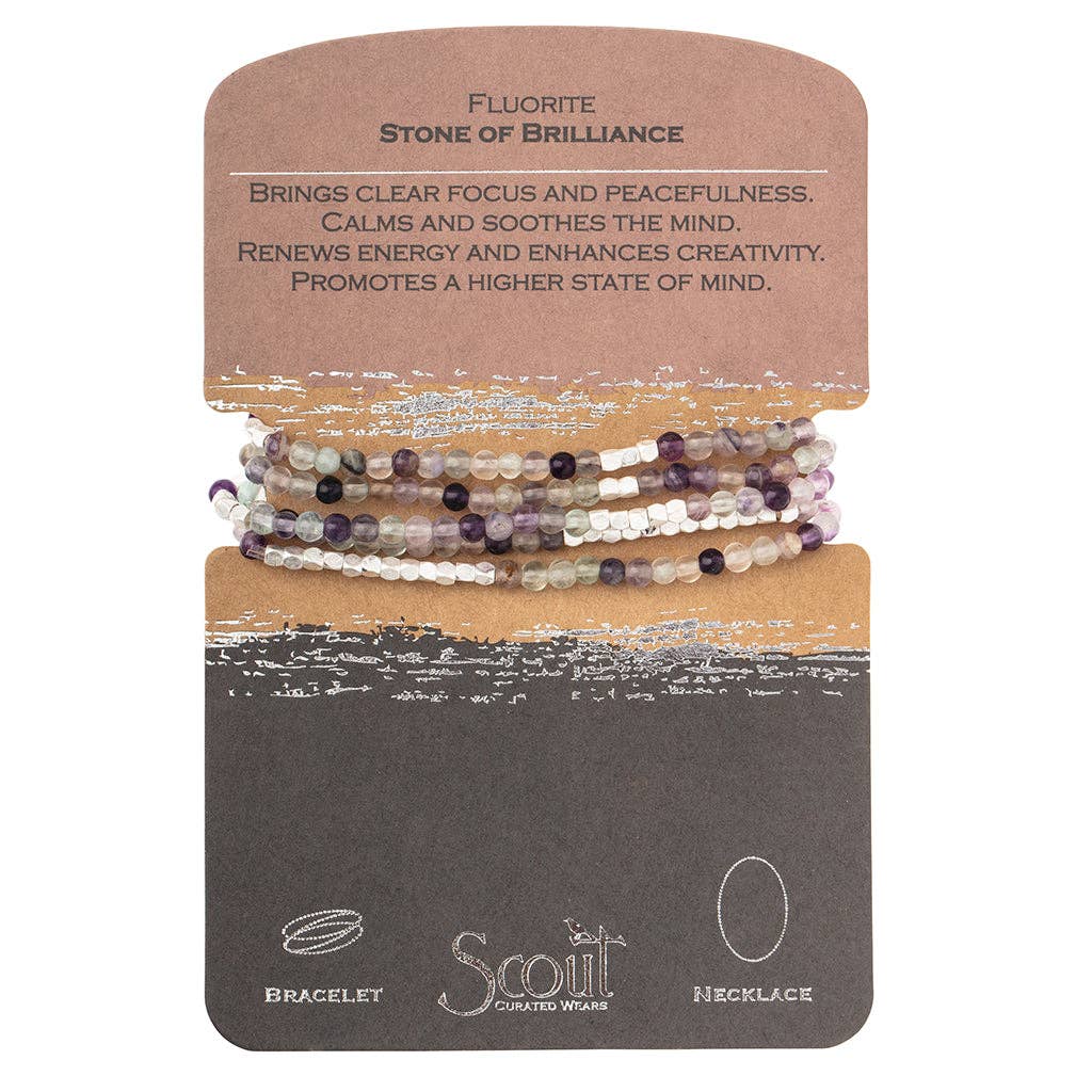 Scout~Stone Wrap: Fluorite - Stone of Brilliance
