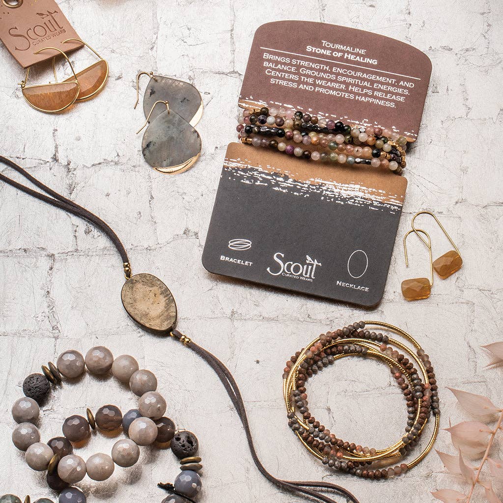Scout Stone Wrap ~ Tourmaline ~ Healing