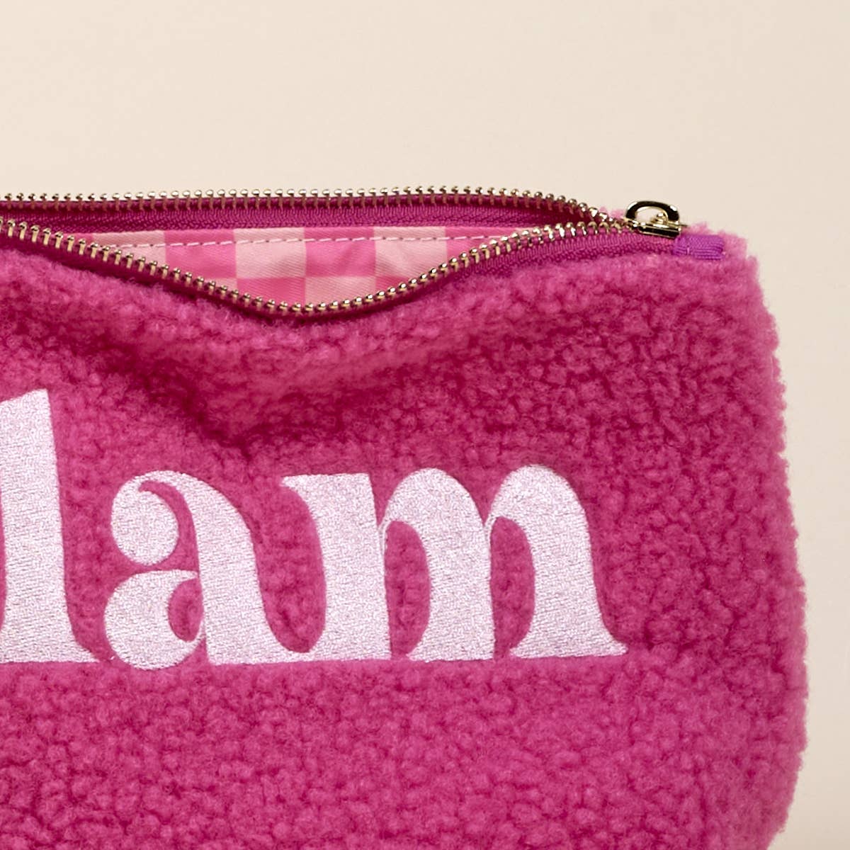 Sherpa Teddy Pouch-Glam