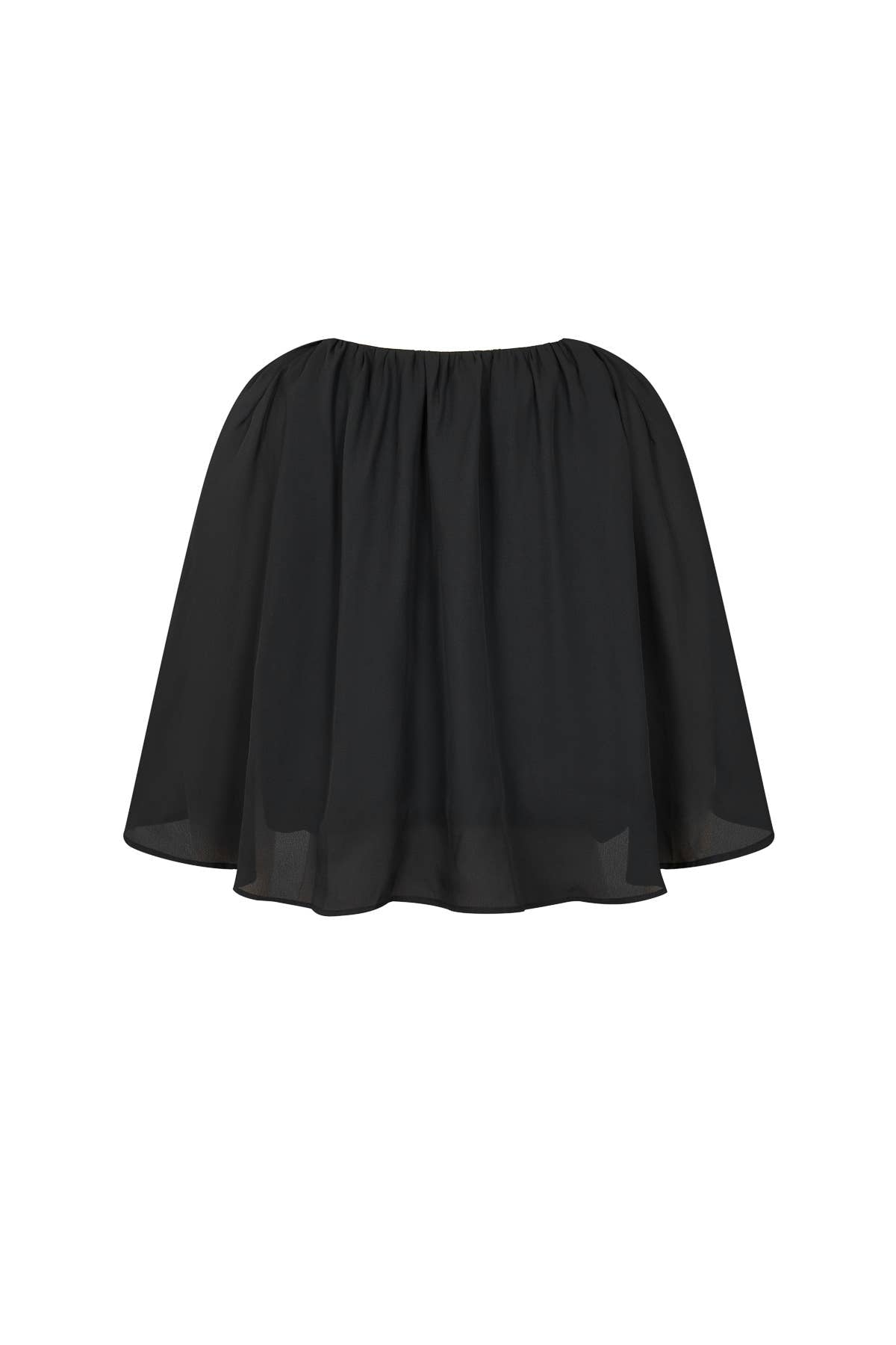 Shirred Cape Top