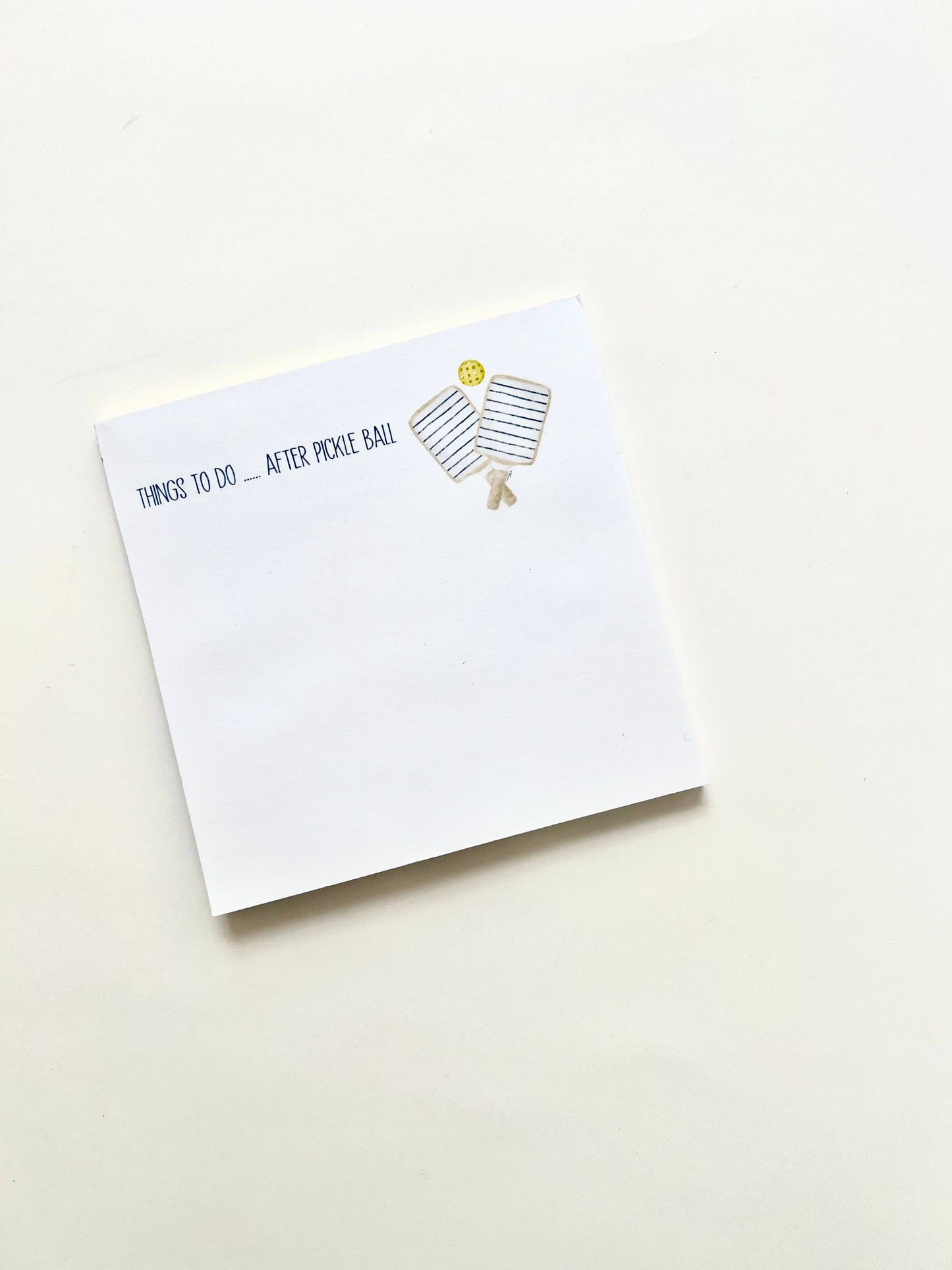 Things To Do ... After Pickle Ball  Square Notepad