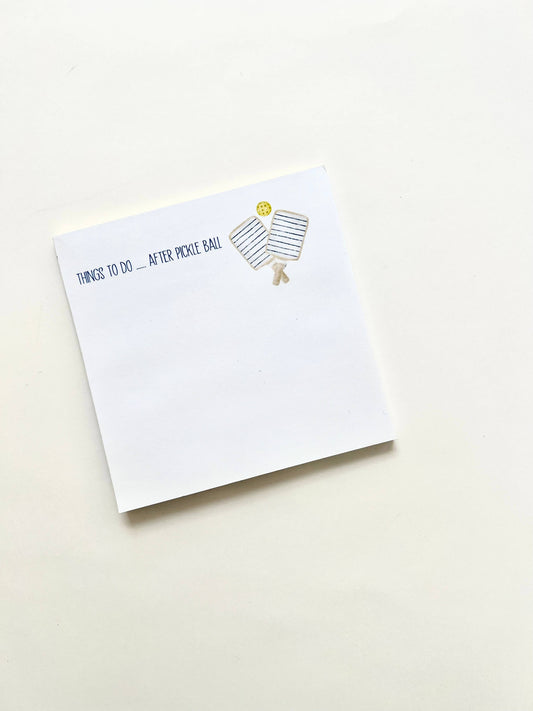 Things To Do ... After Pickle Ball  Square Notepad