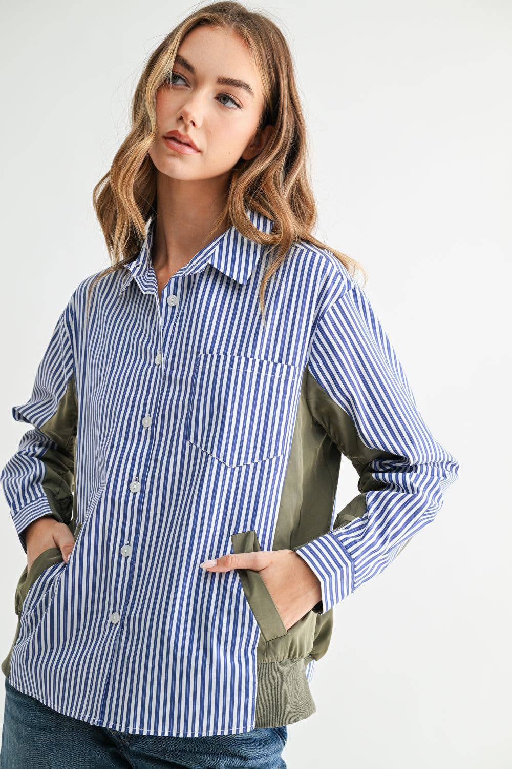 Josana Button Down Jacket Style Top