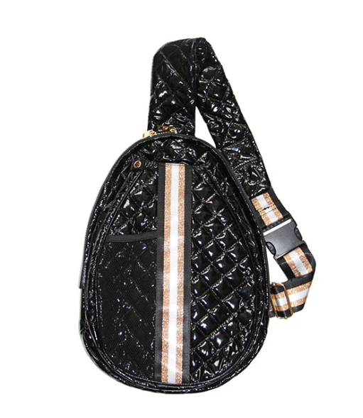 Jillian Quilted Sling - Black