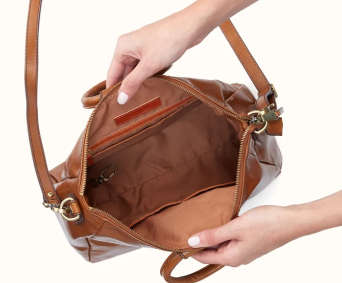 HOBO Sheila Medium Satchel in Truffle