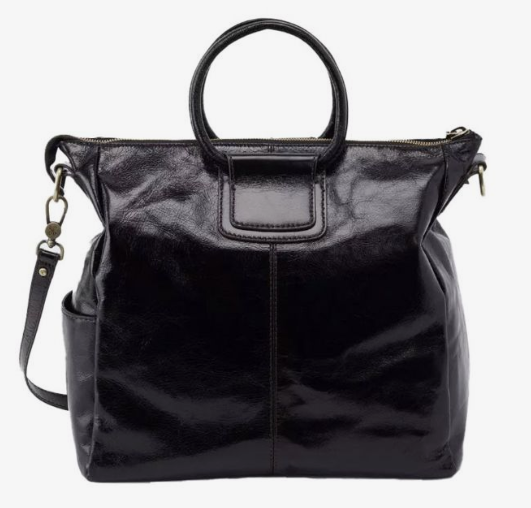 HOBO Sheila Large Satchel, Black Vintage Hide