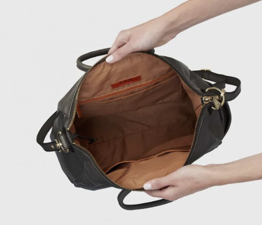 HOBO Sheila Large Satchel, Black Vintage Hide