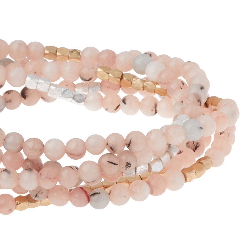 Scout Stone Wrap ~ Morganite & Black Tourmaline ~ Protection