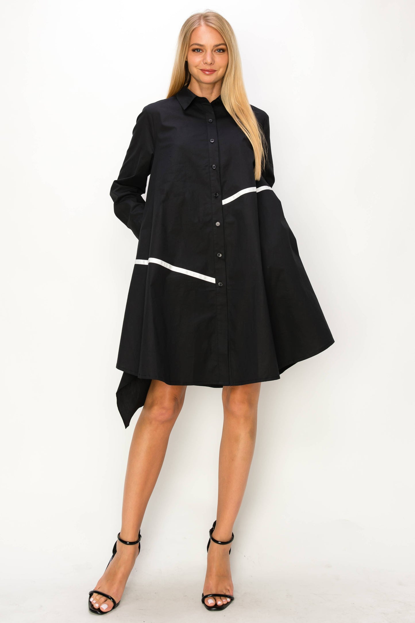 Wrenna Cotton Poplin Tunic Dress