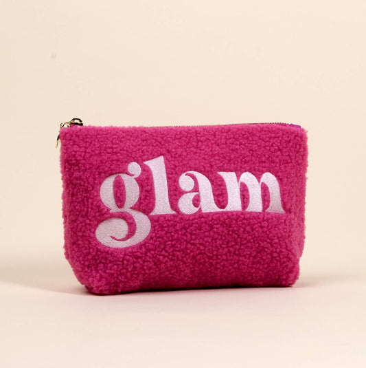 Sherpa Teddy Pouch-Glam