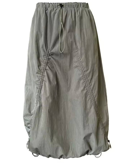 Technical Drawstring Skirt