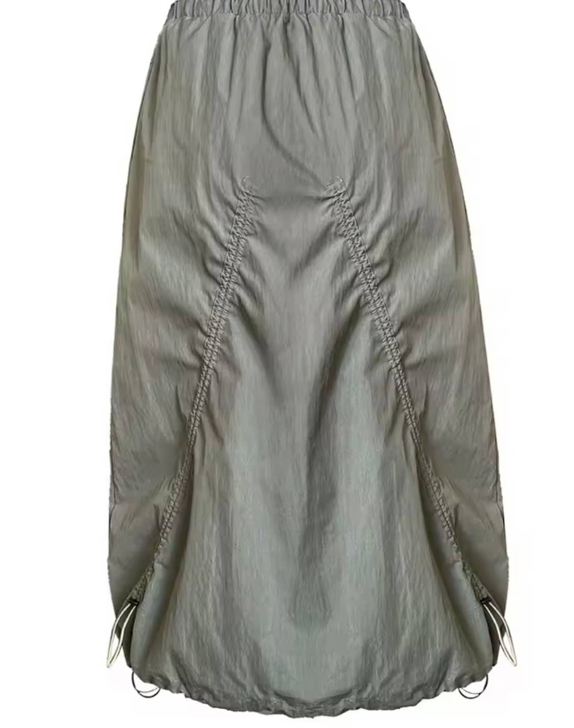 Technical Drawstring Skirt