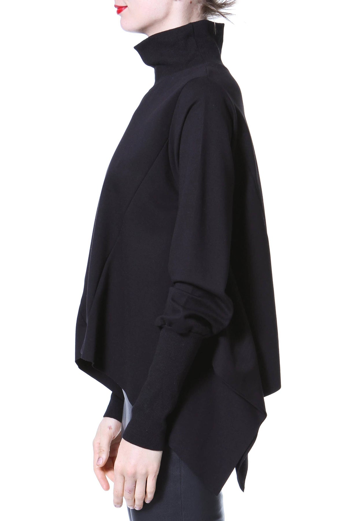 Dolman Sleeve Mock Knit Top