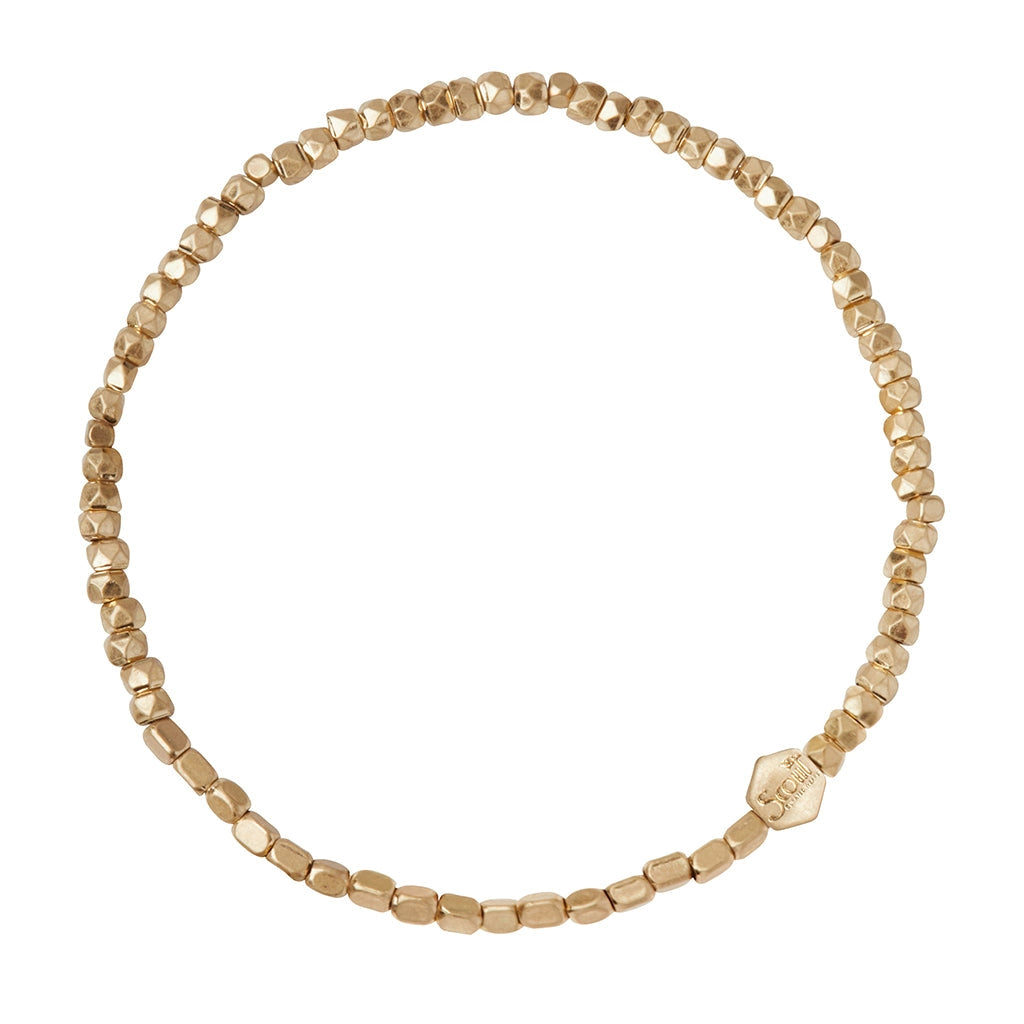 Mini Metal Stacking Bracelet-Gold