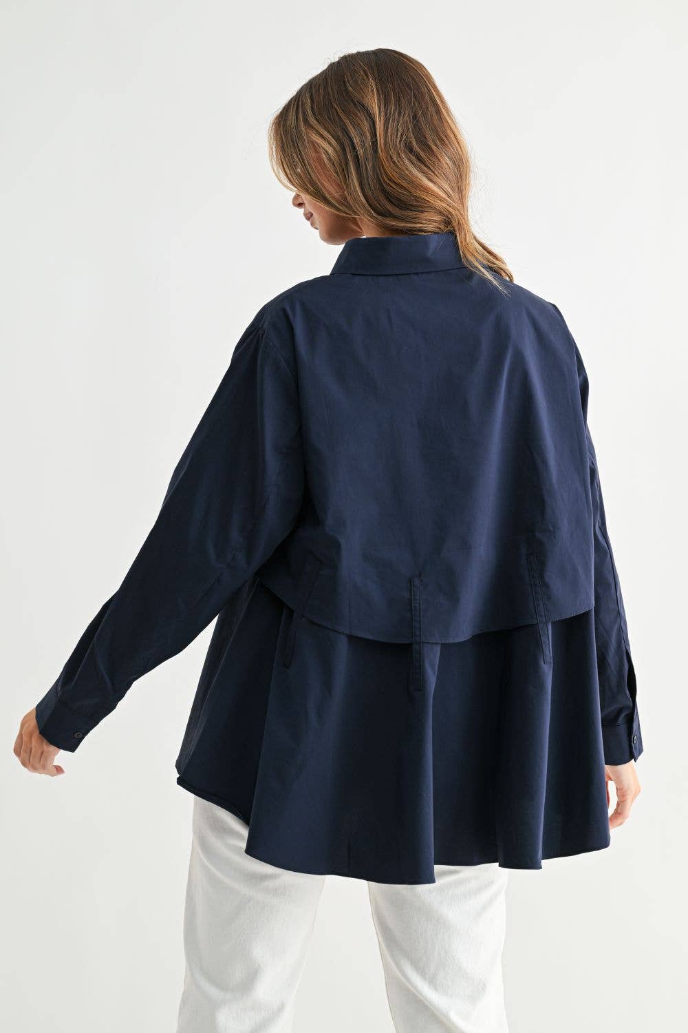 Juellette Button Down Poplin Top