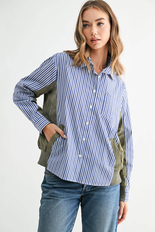 Josana Button Down Jacket Style Top