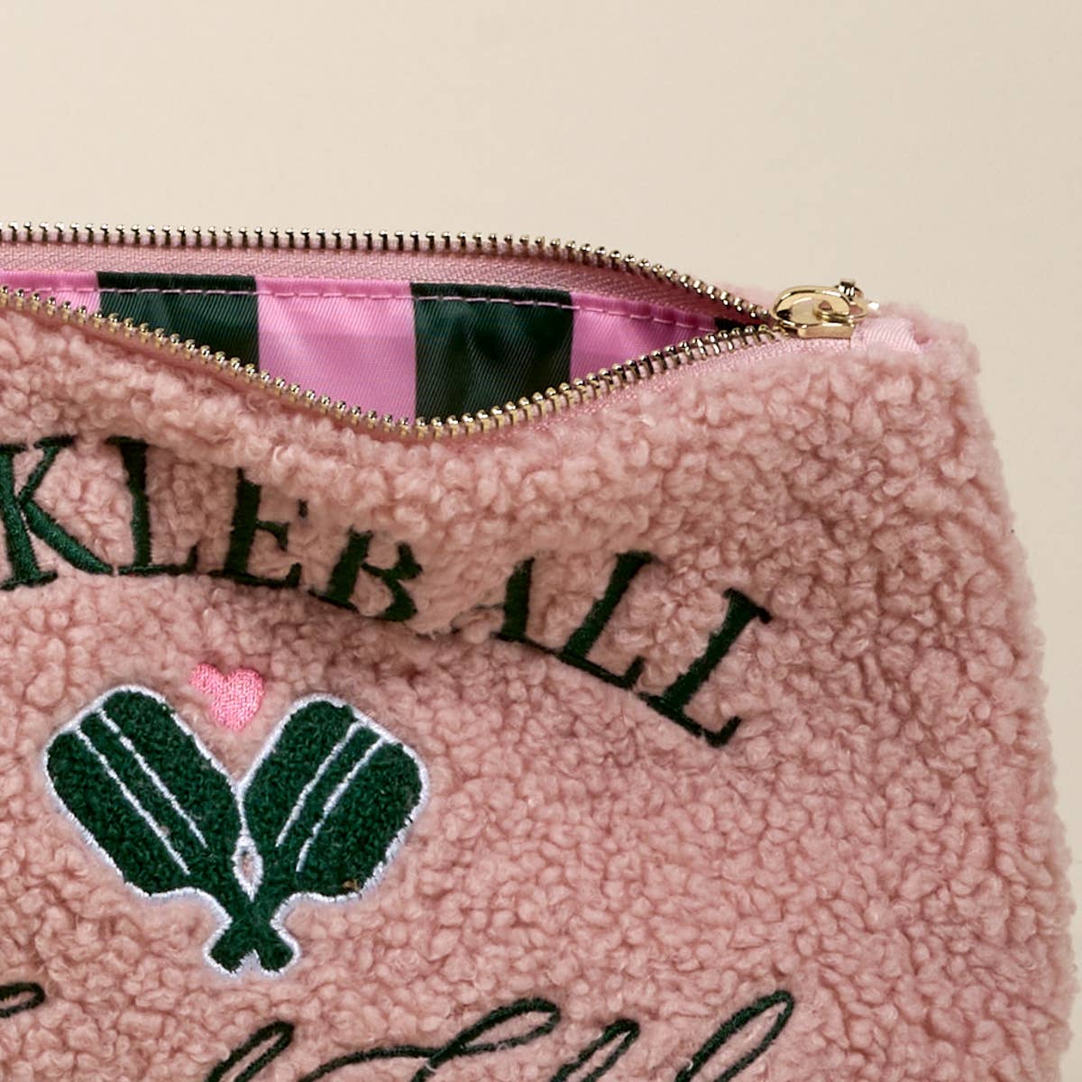 Sherpa Teddy Pouch–Pickleball Social Club