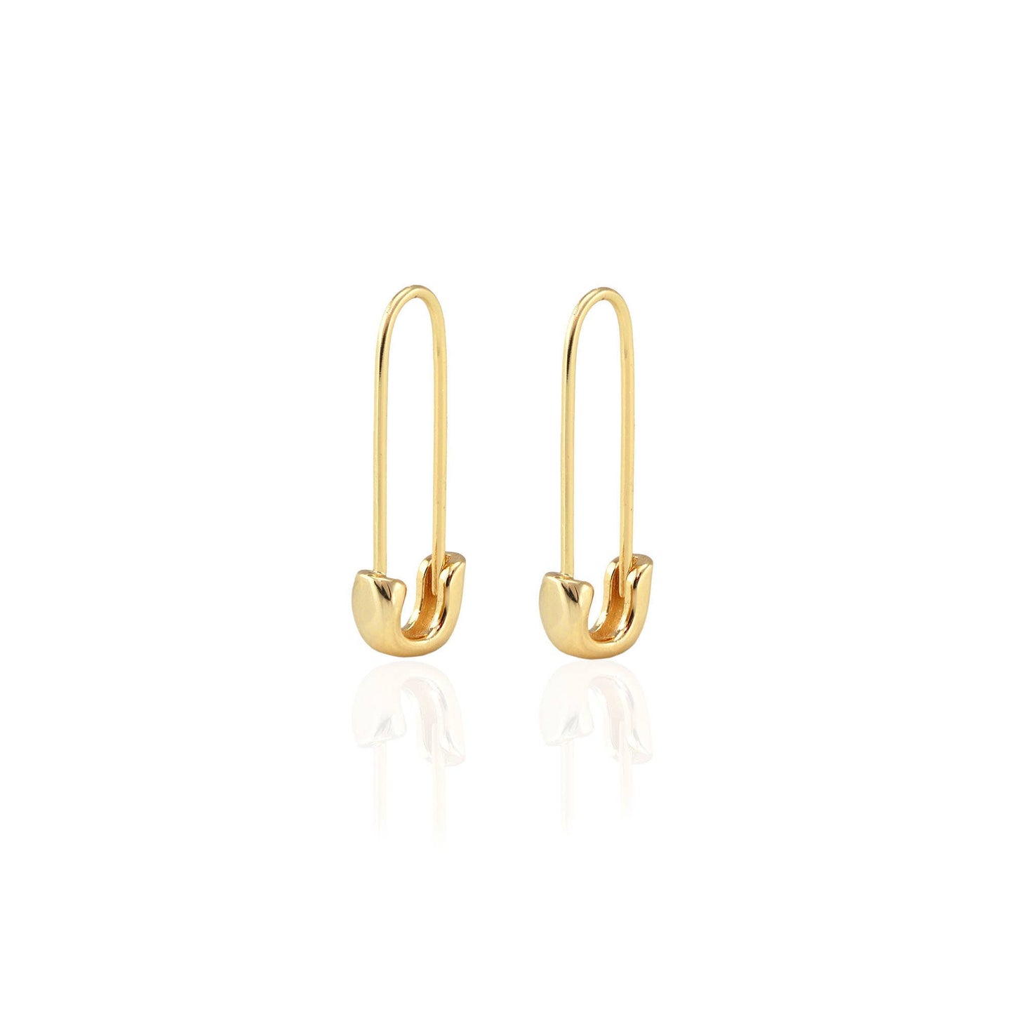 Safety Pin Hoop Earrings
