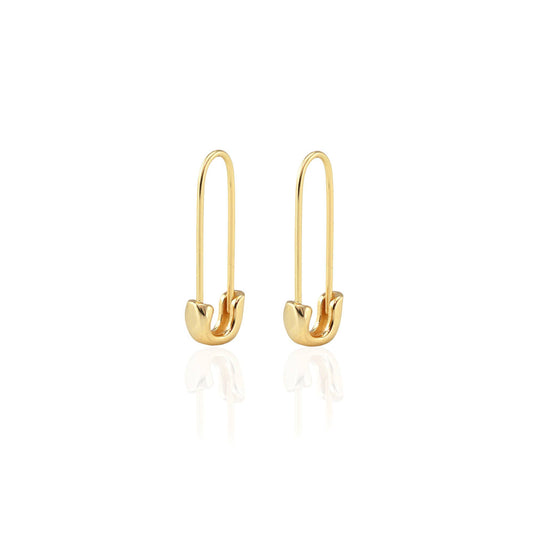 Safety Pin Hoop Earrings