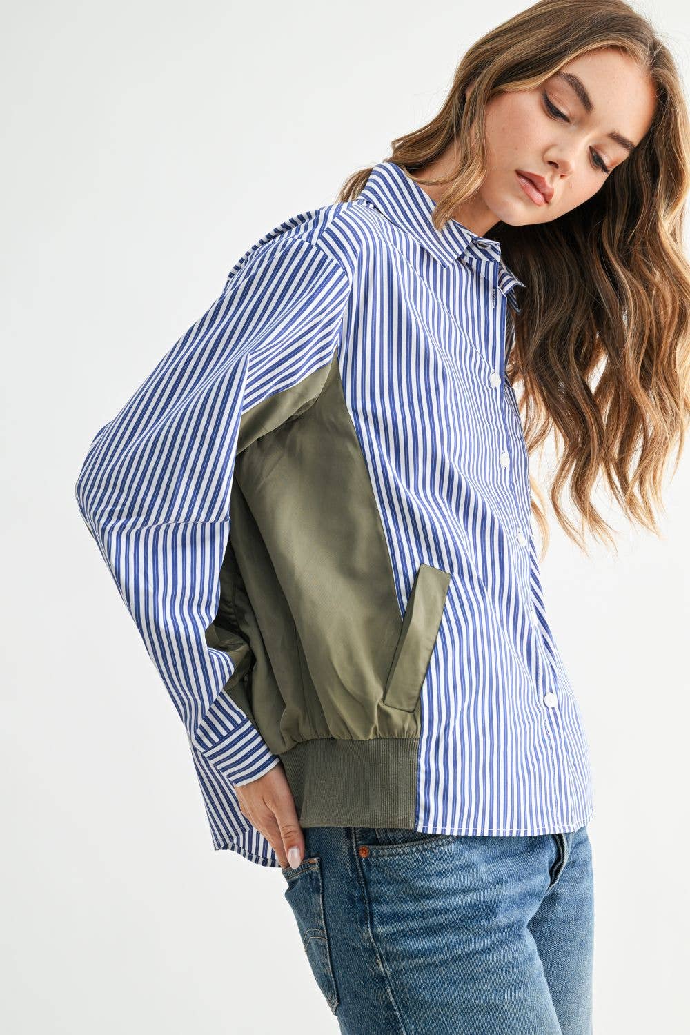 Josana Button Down Jacket Style Top
