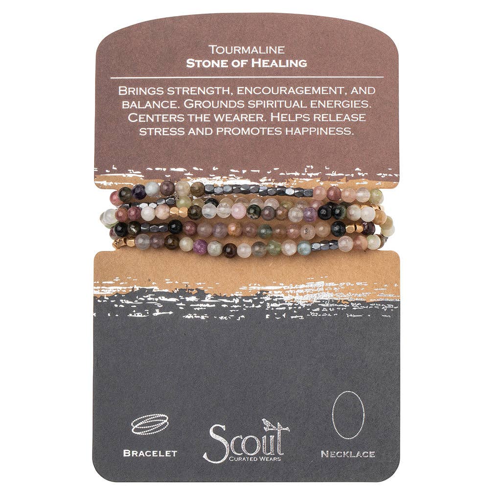 Scout Stone Wrap ~ Tourmaline ~ Healing