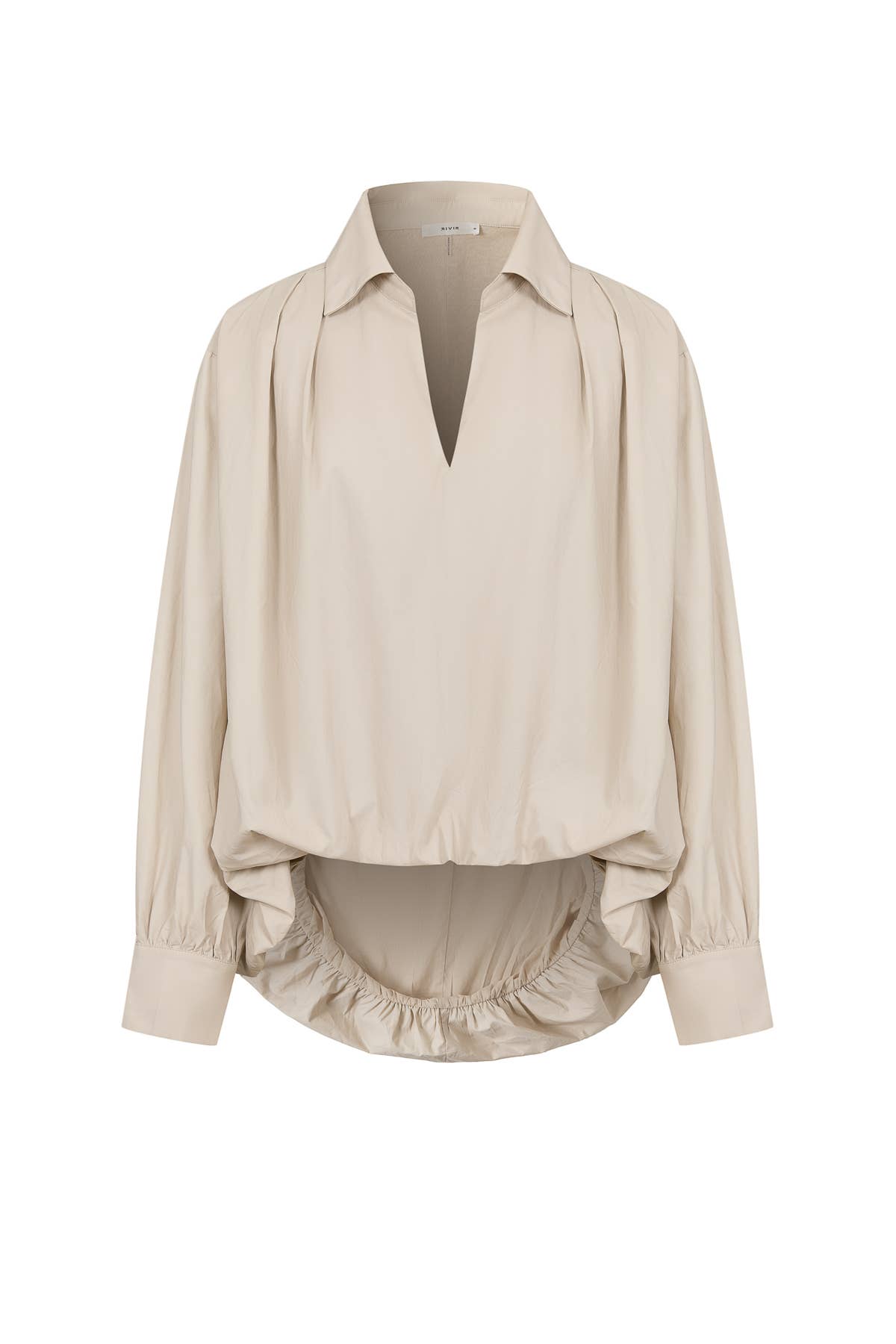 Woven Bubble High Low Shirt