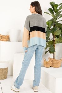 Colorblocked Pullover Sweater