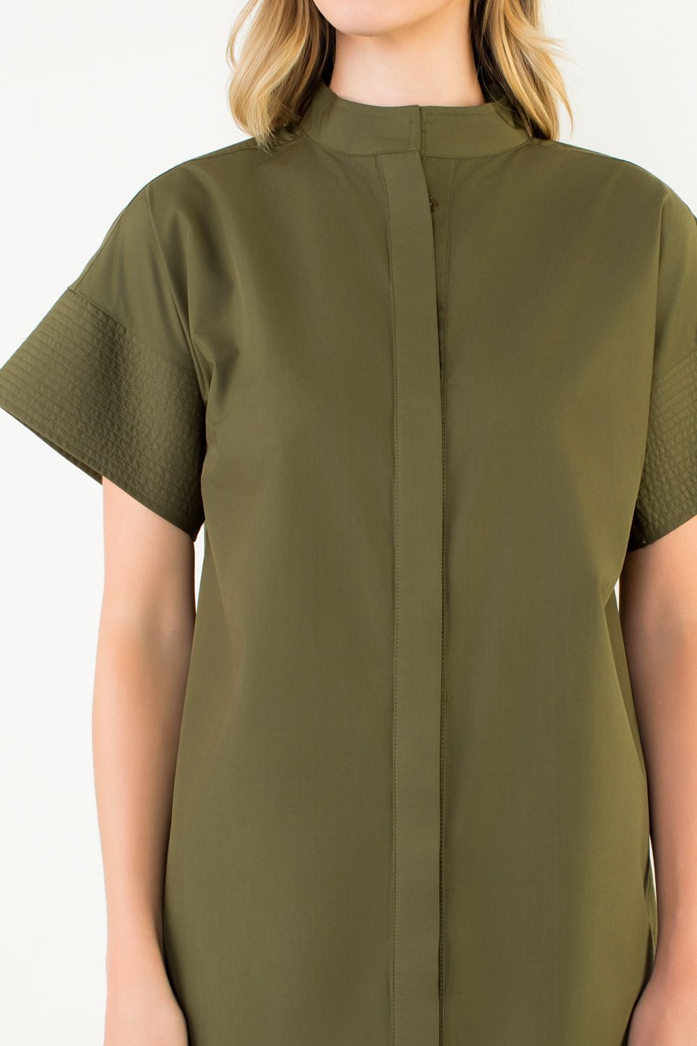 Short Sleeve Button Dress